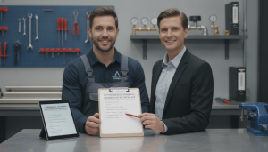 Commercial plumbing maintenance checklist visual for Dallas property managers